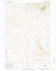 Lookout Butte Wyoming Historical topographic map, 1:24000 scale, 7.5 X 7.5 Minute, Year 1951