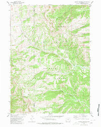 Lookout Mountain Wyoming Historical topographic map, 1:24000 scale, 7.5 X 7.5 Minute, Year 1980