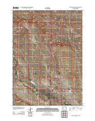 Lookout Butte SW Wyoming Historical topographic map, 1:24000 scale, 7.5 X 7.5 Minute, Year 2012
