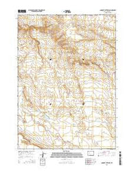 Lookout Butte SW Wyoming Current topographic map, 1:24000 scale, 7.5 X 7.5 Minute, Year 2015