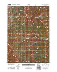Lookout Mountain Wyoming Historical topographic map, 1:24000 scale, 7.5 X 7.5 Minute, Year 2012