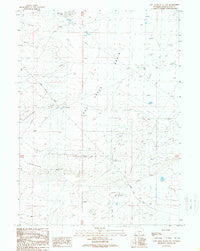 Lost Creek Butte NW Wyoming Historical topographic map, 1:24000 scale, 7.5 X 7.5 Minute, Year 1989