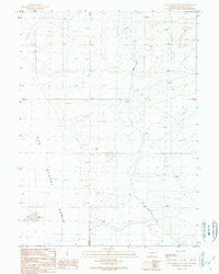 Lost Creek Butte SW Wyoming Historical topographic map, 1:24000 scale, 7.5 X 7.5 Minute, Year 1989