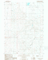 Lost Creek Butte Wyoming Historical topographic map, 1:24000 scale, 7.5 X 7.5 Minute, Year 1989