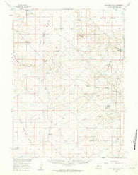 Lost Creek Butte Wyoming Historical topographic map, 1:62500 scale, 15 X 15 Minute, Year 1960