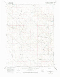 Lost Creek Butte Wyoming Historical topographic map, 1:62500 scale, 15 X 15 Minute, Year 1960