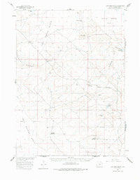 Lost Creek Butte Wyoming Historical topographic map, 1:62500 scale, 15 X 15 Minute, Year 1960