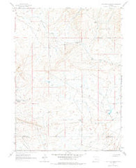 Lost Creek Reservoir Wyoming Historical topographic map, 1:24000 scale, 7.5 X 7.5 Minute, Year 1961