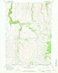 Lost Creek Wyoming Historical topographic map, 1:24000 scale, 7.5 X 7.5 Minute, Year 1967