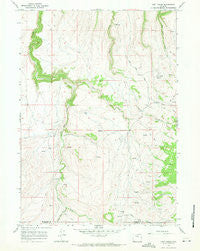 Lost Creek Wyoming Historical topographic map, 1:24000 scale, 7.5 X 7.5 Minute, Year 1967