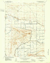 Lost Wells Butte Wyoming Historical topographic map, 1:24000 scale, 7.5 X 7.5 Minute, Year 1952