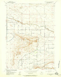 Lost Wells Butte Wyoming Historical topographic map, 1:24000 scale, 7.5 X 7.5 Minute, Year 1958