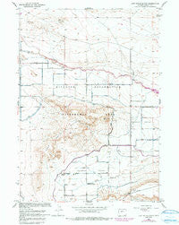 Lost Wells Butte Wyoming Historical topographic map, 1:24000 scale, 7.5 X 7.5 Minute, Year 1958