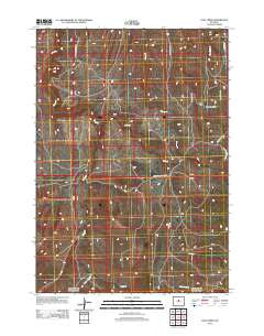 Lost Creek Wyoming Historical topographic map, 1:24000 scale, 7.5 X 7.5 Minute, Year 2012