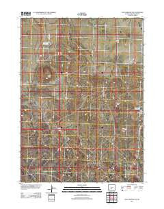 Lost Creek Butte Wyoming Historical topographic map, 1:24000 scale, 7.5 X 7.5 Minute, Year 2012