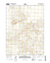 Lost Creek Butte Wyoming Current topographic map, 1:24000 scale, 7.5 X 7.5 Minute, Year 2015