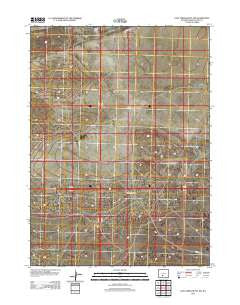 Lost Creek Butte NW Wyoming Historical topographic map, 1:24000 scale, 7.5 X 7.5 Minute, Year 2012