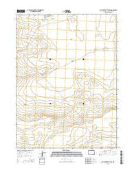 Lost Creek Butte NW Wyoming Current topographic map, 1:24000 scale, 7.5 X 7.5 Minute, Year 2015