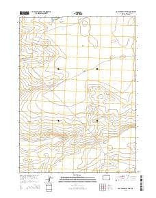 Lost Creek Butte NW Wyoming Current topographic map, 1:24000 scale, 7.5 X 7.5 Minute, Year 2015