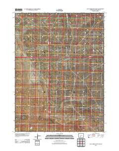 Lost Creek Butte SW Wyoming Historical topographic map, 1:24000 scale, 7.5 X 7.5 Minute, Year 2012