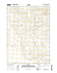 Lost Creek Butte SW Wyoming Current topographic map, 1:24000 scale, 7.5 X 7.5 Minute, Year 2015