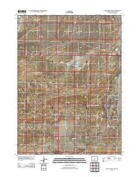 Lost Creek Lake Wyoming Historical topographic map, 1:24000 scale, 7.5 X 7.5 Minute, Year 2012