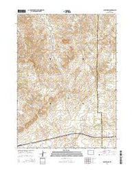 Lost Springs Wyoming Current topographic map, 1:24000 scale, 7.5 X 7.5 Minute, Year 2015