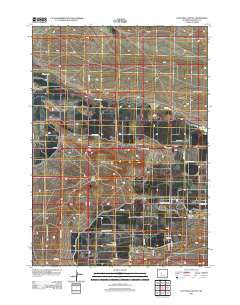 Lost Wells Butte Wyoming Historical topographic map, 1:24000 scale, 7.5 X 7.5 Minute, Year 2012