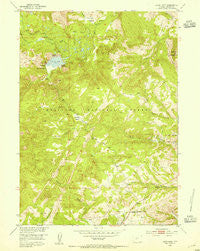 Louis Lake Wyoming Historical topographic map, 1:24000 scale, 7.5 X 7.5 Minute, Year 1953