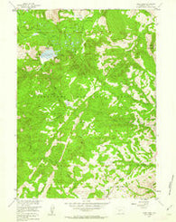 Louis Lake Wyoming Historical topographic map, 1:24000 scale, 7.5 X 7.5 Minute, Year 1953