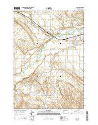Lovell Wyoming Current topographic map, 1:24000 scale, 7.5 X 7.5 Minute, Year 2015