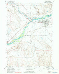 Lovell Wyoming Historical topographic map, 1:24000 scale, 7.5 X 7.5 Minute, Year 1966