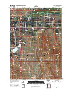 Lovell Lakes Wyoming Historical topographic map, 1:24000 scale, 7.5 X 7.5 Minute, Year 2012