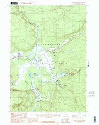 Lower Geyser Basin Wyoming Historical topographic map, 1:24000 scale, 7.5 X 7.5 Minute, Year 1986