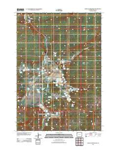 Lower Geyser Basin Wyoming Historical topographic map, 1:24000 scale, 7.5 X 7.5 Minute, Year 2012