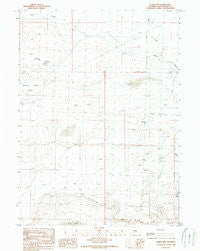 Luman Rim Wyoming Historical topographic map, 1:24000 scale, 7.5 X 7.5 Minute, Year 1989