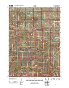 Luman Rim Wyoming Historical topographic map, 1:24000 scale, 7.5 X 7.5 Minute, Year 2012
