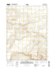 Luman Rim Wyoming Current topographic map, 1:24000 scale, 7.5 X 7.5 Minute, Year 2015