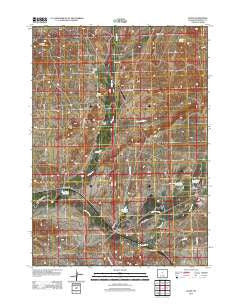 Lysite Wyoming Historical topographic map, 1:24000 scale, 7.5 X 7.5 Minute, Year 2012