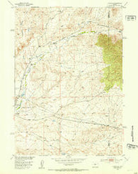 Lysite SE Wyoming Historical topographic map, 1:24000 scale, 7.5 X 7.5 Minute, Year 1952