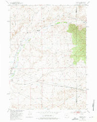 Lysite SE Wyoming Historical topographic map, 1:24000 scale, 7.5 X 7.5 Minute, Year 1952
