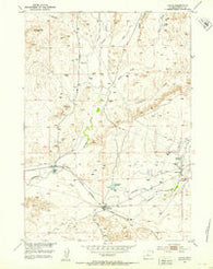 Lysite Wyoming Historical topographic map, 1:24000 scale, 7.5 X 7.5 Minute, Year 1952