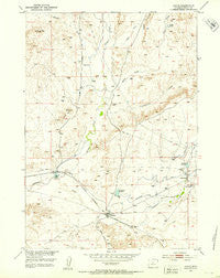 Lysite Wyoming Historical topographic map, 1:24000 scale, 7.5 X 7.5 Minute, Year 1952