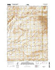 Lysite SE Wyoming Current topographic map, 1:24000 scale, 7.5 X 7.5 Minute, Year 2015