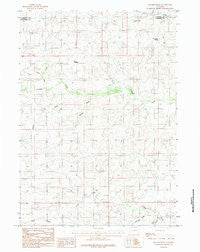 Macken Draw Wyoming Historical topographic map, 1:24000 scale, 7.5 X 7.5 Minute, Year 1984