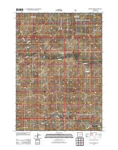 Macken Draw Wyoming Historical topographic map, 1:24000 scale, 7.5 X 7.5 Minute, Year 2012