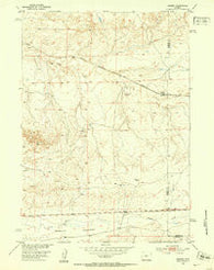 Madden Wyoming Historical topographic map, 1:24000 scale, 7.5 X 7.5 Minute, Year 1952