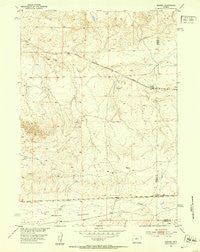 Madden Wyoming Historical topographic map, 1:24000 scale, 7.5 X 7.5 Minute, Year 1952
