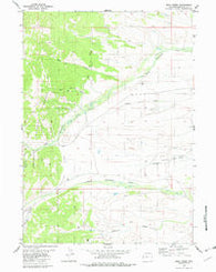 Maki Creek Wyoming Historical topographic map, 1:24000 scale, 7.5 X 7.5 Minute, Year 1980