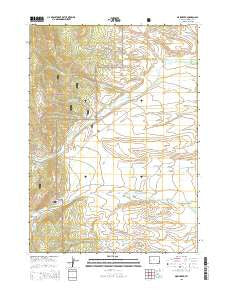 Maki Creek Wyoming Current topographic map, 1:24000 scale, 7.5 X 7.5 Minute, Year 2015